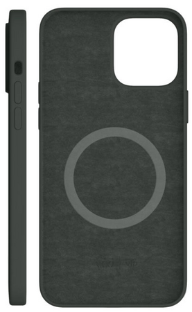 Чехол для iPhone 13 Pro Max VLP Silicone case with MagSafe Dark green, изображение 2