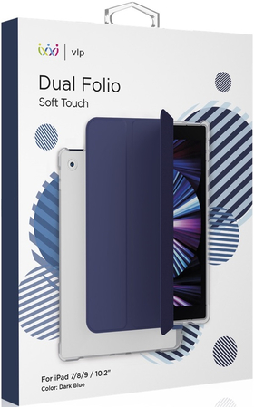Чехол защитный для iPad 7/8/9, VLP Dual Folio  Dark Blue, изображение 7