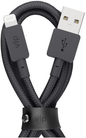 Кабель VLP Nylon USB A - Lightning 1.2m Black, Цвет: Black / Черный, изображение 2