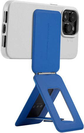 Подставка-трипод Moft Snap Phone Tripod + магнитное кольцо, экокожа Movas Сапфир, Цвет: Blue / Синий, изображение 4