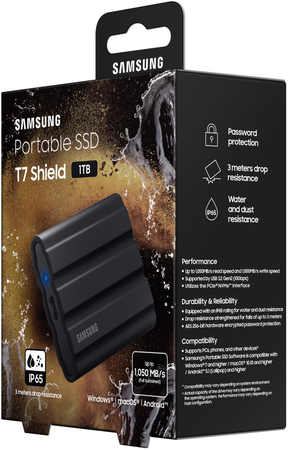 Внешний SSD Samsung T7 Shield 1Tb (MU-PE1T0S/WW), изображение 11