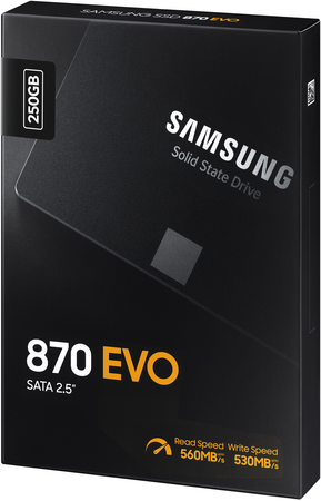 SSD накопитель Samsung 870 EVO 250 ГБ (MZ-77E250BW), изображение 7