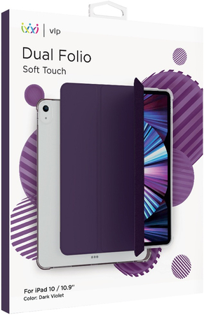 Чехол защитный VLP Dual Folio Case для iPad 10 темно-фиолетовый, изображение 4
