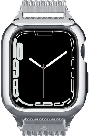 Ремешок для Apple Watch 45mm Spigen Metal Fit Pro Silver, Цвет: Silver / Серебристый, изображение 2