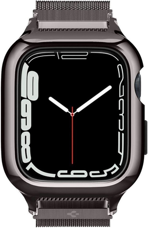 Ремешок для Apple Watch 45mm Spigen Metal Fit Pro Graphite, Цвет: Graphite / Графитовый, изображение 2