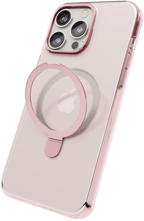 Чехол VLP Ring Case с MagSafe подставкой для iPhone 15 Pro, розовый, Цвет: Pink / Розовый, изображение 2