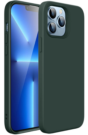 Чехол для iPhone 13 Pro Max Leather No Logo Green