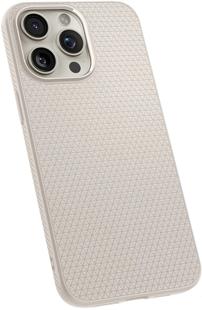 Защитный чехол Spigen Liquid Air iPhone 15 Pro Max Natural Titanium (ACS07212), изображение 5