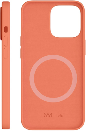 Чехол для iPhone 13 Pro VLP Silicone case with MagSafe Coral, Цвет: Coral / Коралл, изображение 3