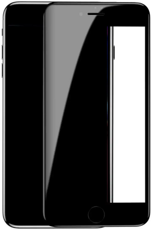Защитное стекло 2.5D c сеткой для iPhone 7Plus/8 Plus черное