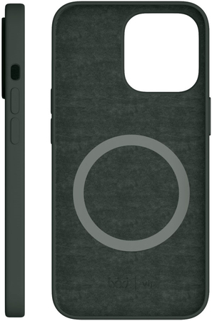 Чехол для iPhone 13 Pro VLP Silicone case with MagSafe Dark Green, Цвет: Dark green / Темно-зеленый, изображение 4