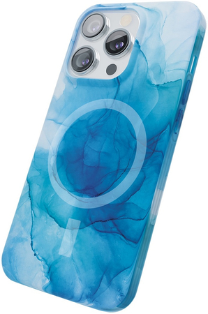 Чехол защитный VLP Splash case с MagSafe для iPhone 14 Pro Max синий, Цвет: Blue / Синий, изображение 3