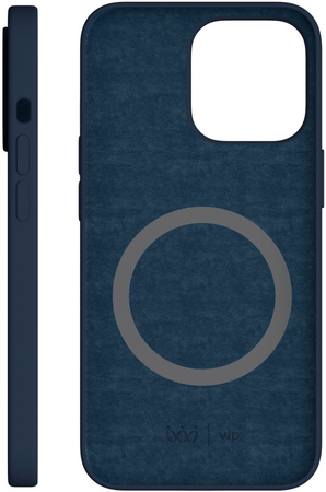 Чехол для iPhone 13 Pro VLP Silicone case with MagSafe Dark Blue, Цвет: Blue / Синий темный, изображение 4