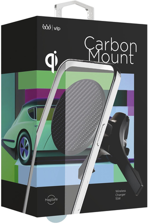 Автомобильный держатель VLP Carbon Mount Magsafe Black, изображение 4