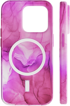 Чехол защитный VLP Splash case с MagSafe для iPhone 14 Pro розовый, Цвет: Pink / Розовый, изображение 5