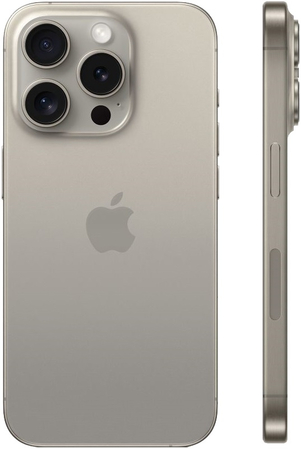Apple iPhone 15 Pro 128 Гб Natural Titanium (натуральный титан), Объем встроенной памяти: 128 Гб, Цвет: Natural Titanium, изображение 2