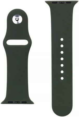 Ремешок для Apple Watch 40mm VLP Силикон Тёмно зелёный, изображение 4