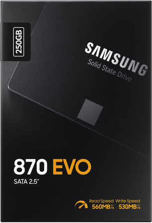 SSD накопитель Samsung 870 EVO 250 ГБ (MZ-77E250BW), изображение 8