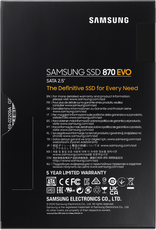 SSD накопитель Samsung 870 EVO 250 ГБ (MZ-77E250BW), изображение 9