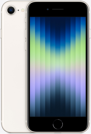 Apple iPhone SE 3 2022 64 Гб White (белый), Объем встроенной памяти: 64 Гб, Цвет: White / Белый