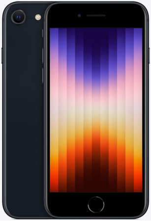 Apple iPhone SE 3 2022 64 Гб Black (черный), Объем встроенной памяти: 64 Гб, Цвет: Black / Черный