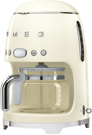 Капельная кофеварка SMEG DCF02CREU кремовый, Цвет: Cream / Кремовый