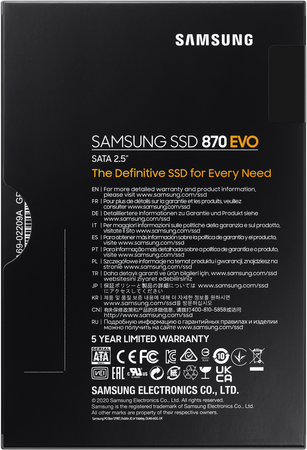 SSD накопитель Samsung 870 EVO 1 ТБ (MZ-77E1T0BW), изображение 9