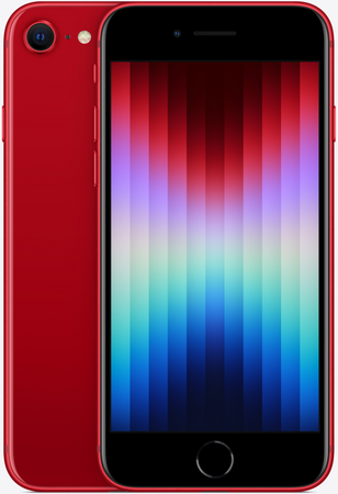Apple iPhone SE 3 2022 128 Гб (PRODUCT)RED (красный), Объем встроенной памяти: 128 Гб, Цвет: Red / Красный