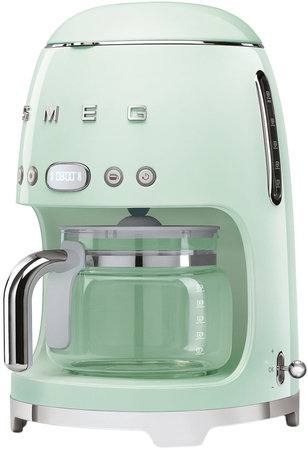 Капельная кофеварка SMEG DCF02PGEU пастельный зеленый, Цвет: Pastel green / Пастельный зеленый