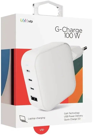 Сетевое зарядное устройство VLP G-Charge 100Вт белый, изображение 2