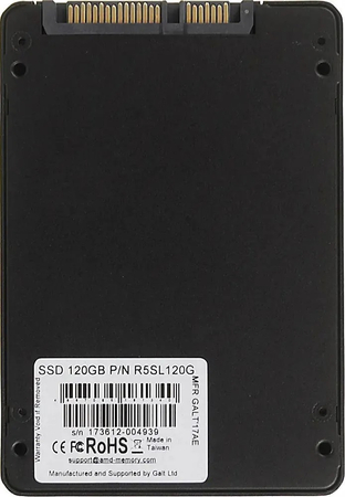 SSD накопитель AMD Radeon R5 Series 120 ГБ (R5SL120G), изображение 2