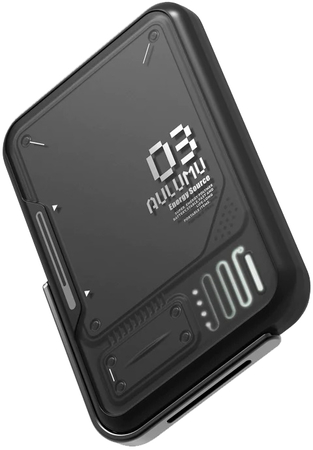 Внешний аккумулятор Aulumu M03 MagSafe Battery Pack Black 3500 mAh, Цвет: Black / Черный, изображение 3