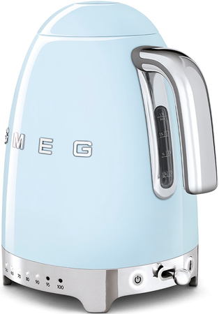Чайник электрический SMEG KLF04PBEU  с регулируемой температурой пастельный голубой, Цвет: Blue / Голубой, изображение 3