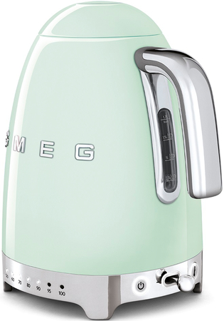 Чайник SMEG KLF04PGEU электрический с регулируемой температурой пастельный зеленый, Цвет: Pastel green / Пастельный зеленый, изображение 3