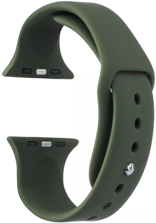 Ремешок для Apple Watch 40mm VLP Силикон Тёмно зелёный, изображение 3