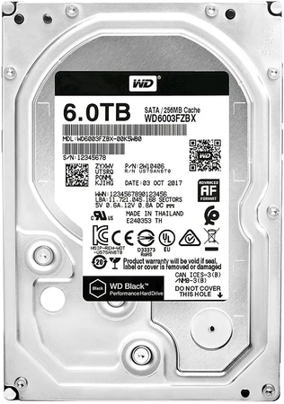 Жесткий диск WD Black 6 ТБ (WD6003FZBX)