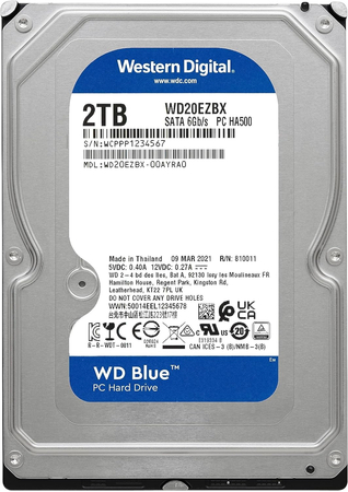 Жесткий диск WD Blue 2 ТБ (WD20EZBX)