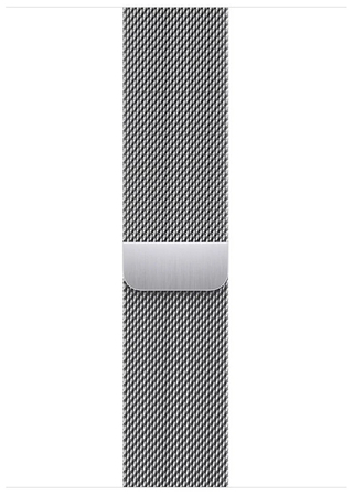 Apple Watch Series 8, 41 мм, корпус из нержавеющей стали цвета «серебристый», миланский сетчатый браслет цвета «серебристый», Экран: 41, Цвет: Silver / Серебристый, Возможности подключения: GPS + Cellular, изображение 3