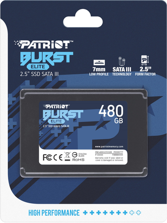 SSD накопитель Patriot Burst Elite 480 ГБ (PBE480GS25SSDR), изображение 4