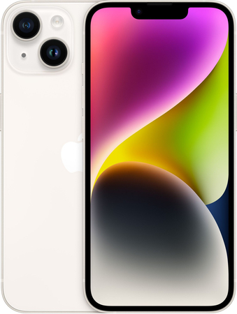 Apple iPhone 14 256 Гб Starlight (белый), Объем встроенной памяти: 256 Гб, Цвет: Starlight / Сияющая звезда