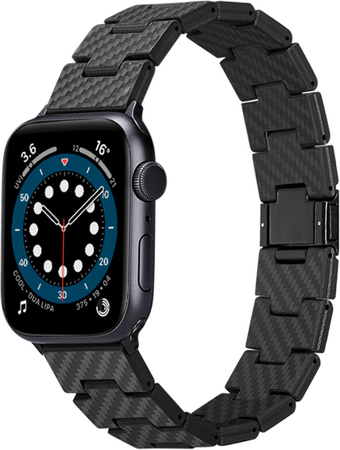 Ремешок Pitaka для Apple Watch 44/45mm Aramid Carbon Fiber