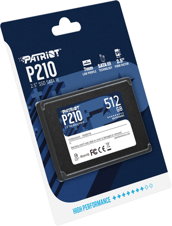 SSD накопитель Patriot Memory P210 512 ГБ (P210S512G25), изображение 5