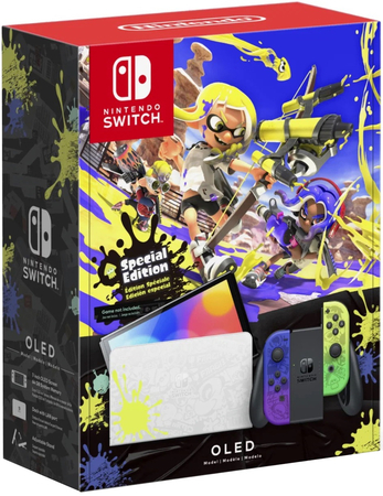 Nintendo Switch Oled Splatoon Edition, Цвет: Разноцветный, изображение 9