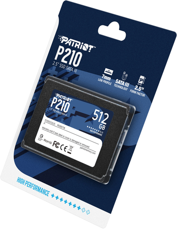 SSD накопитель Patriot Memory P210 512 ГБ (P210S512G25), изображение 6