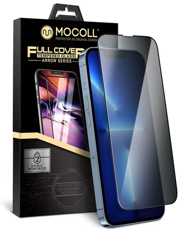 Стекло защитное MOCOLL, для iPhone 13 Pro Max 6.1' 2,5D, Arrow, приватное
