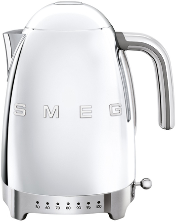 Чайник электрический SMEG KLF04SSEU  с регулируемой температурой  полированная нержавеющая сталь, Цвет: Steel / Сталь