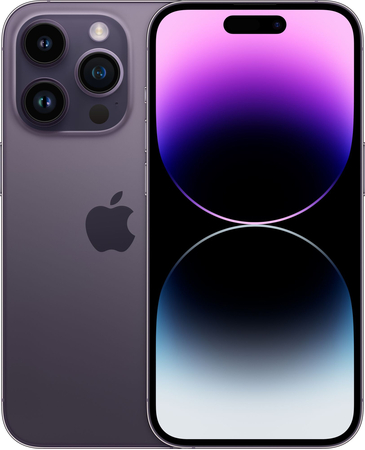 Apple iPhone 14 Pro 128 Гб Deep Purple (темно-фиолетовый), Объем встроенной памяти: 128 Гб, Цвет: Deep Purple / Темно-фиолетовый