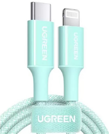 Кабель UGREEN US532 USB-C to Lightning Green