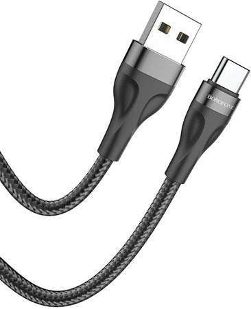 Кабель Borofone USB-A to USB-C BX61 Black, изображение 2