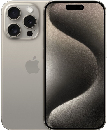 Apple iPhone 15 Pro 128 Гб Natural Titanium (натуральный титан), Объем встроенной памяти: 128 Гб, Цвет: Natural Titanium
